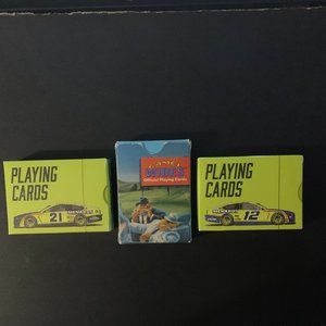 3 - Playing Cards (2 NASCAR) (1 Joe Camel), Standard Size